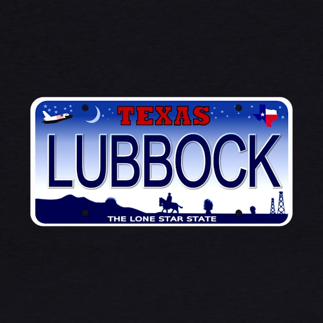 Lubbock Texas License Plate by Mel's Designs